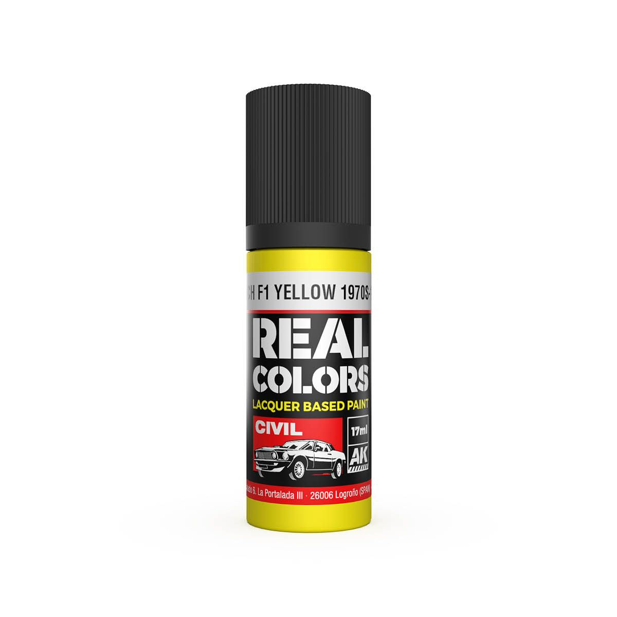 AK Interactive REAL COLORS French F1 Yellow 1970S-1980S 17ml.