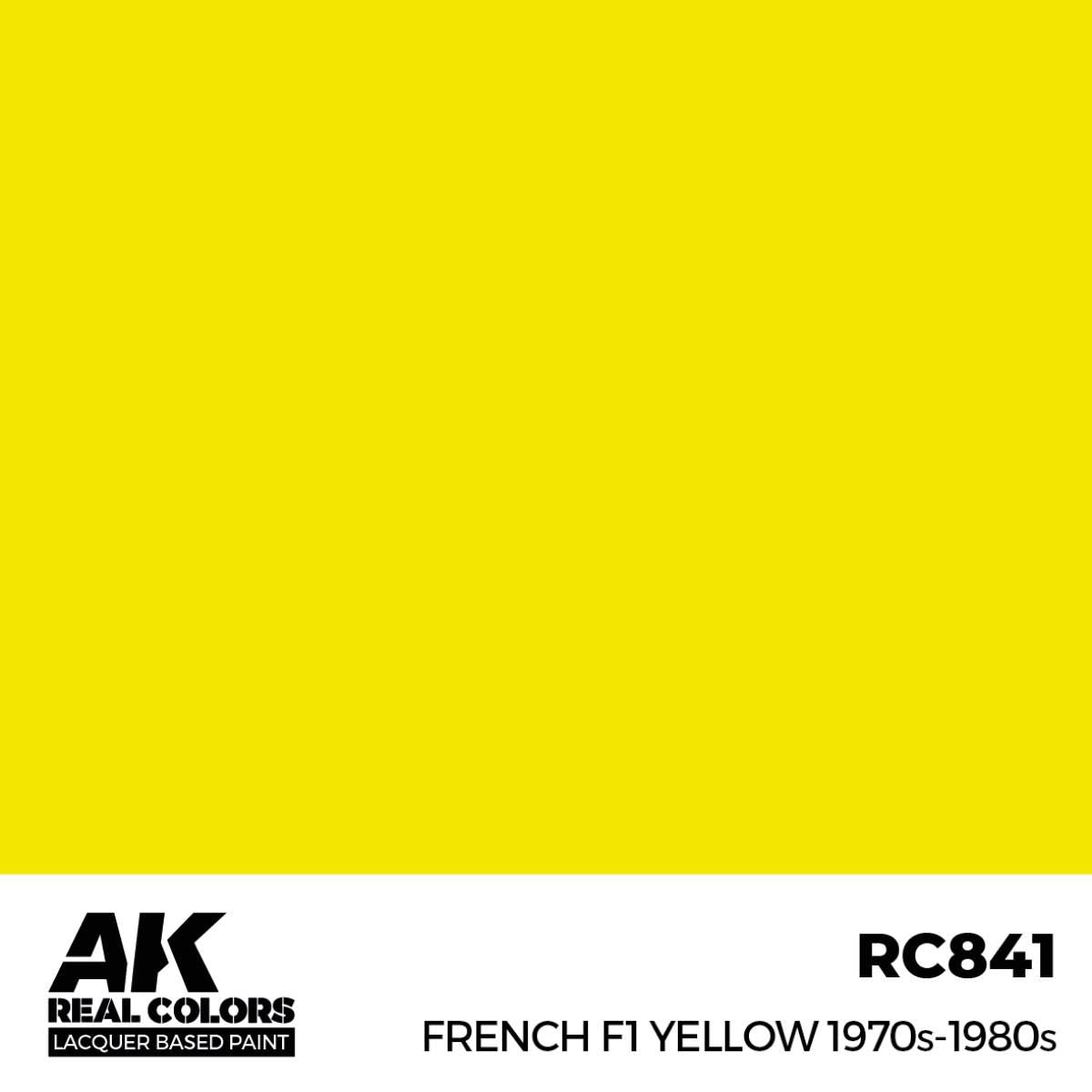 AK Interactive REAL COLORS French F1 Yellow 1970S-1980S 17ml.