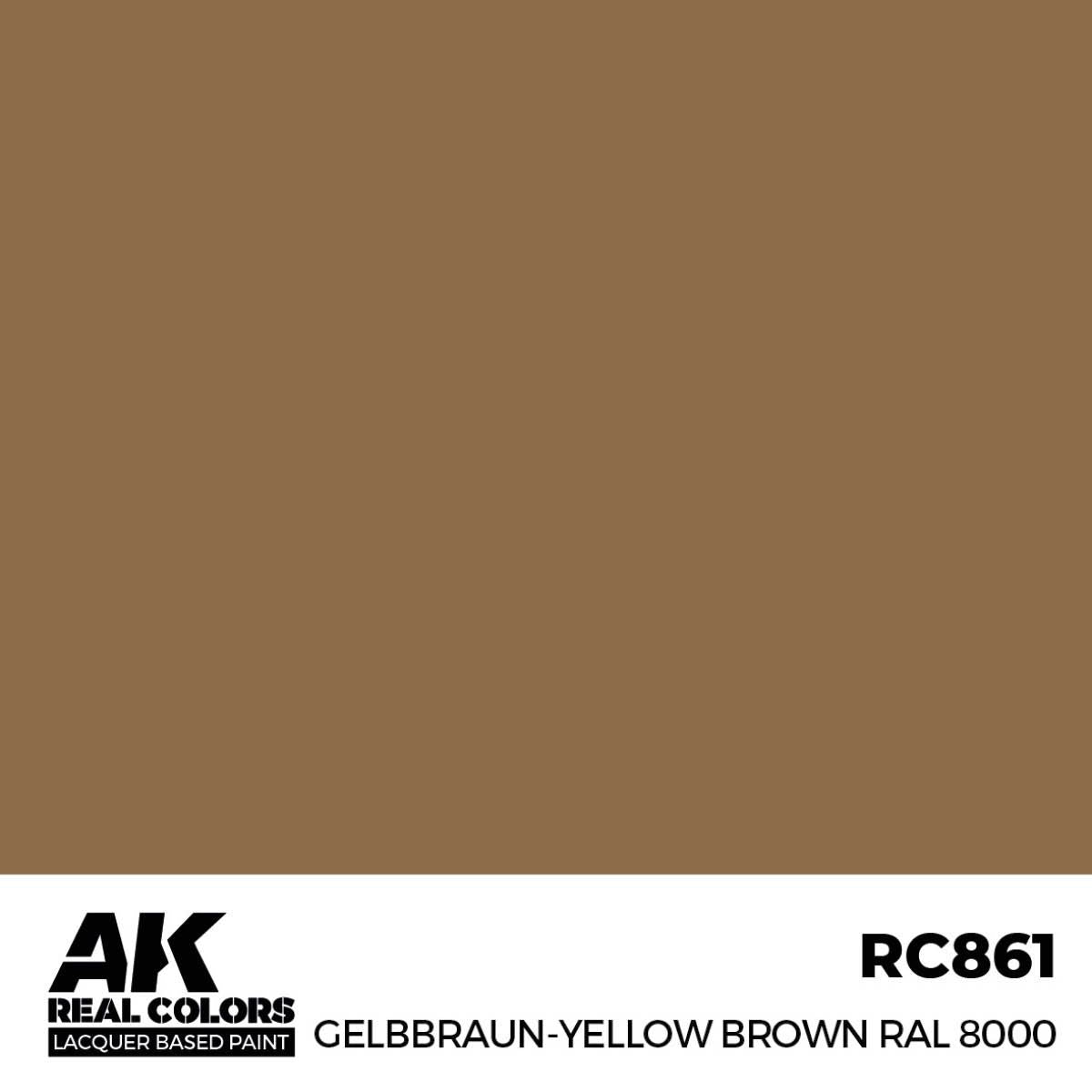 AK Interactive REAL COLORS Gelbbraun-Yellow Brown Ral 8000 17 ml.