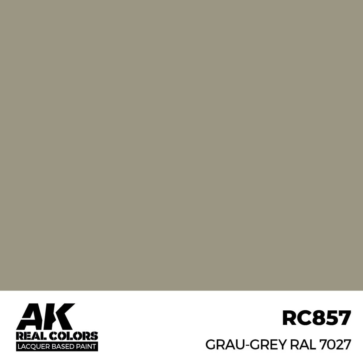 AK Interactive REAL COLORS Grau-Grey Ral 7027 17 ml.