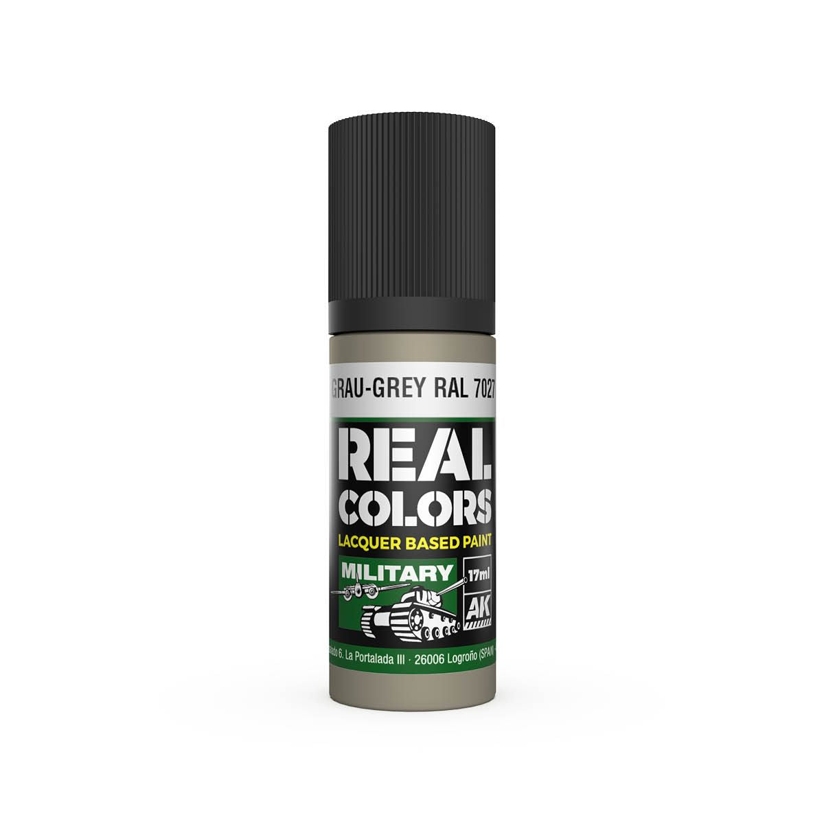 AK Interactive REAL COLORS Grau-Grey Ral 7027 17 ml.