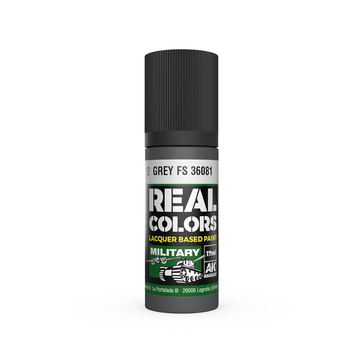 AK Interactive REAL COLORS Grey Fs 36081 17 ml.