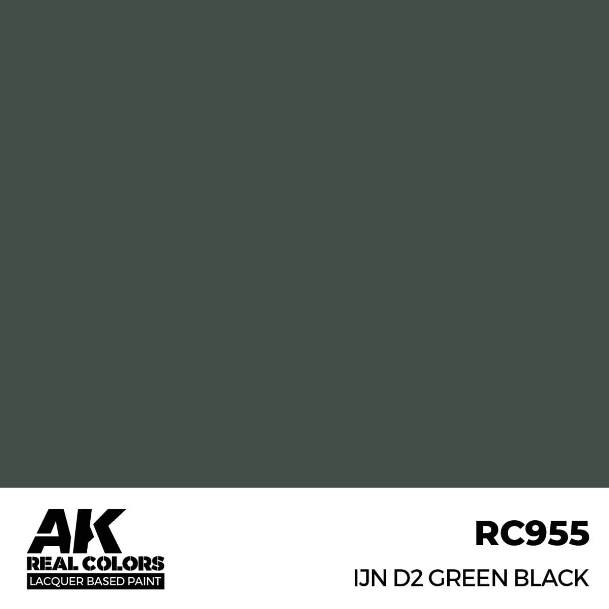 AK Interactive REAL COLORS Ijn D2 Green Black 17 ml.