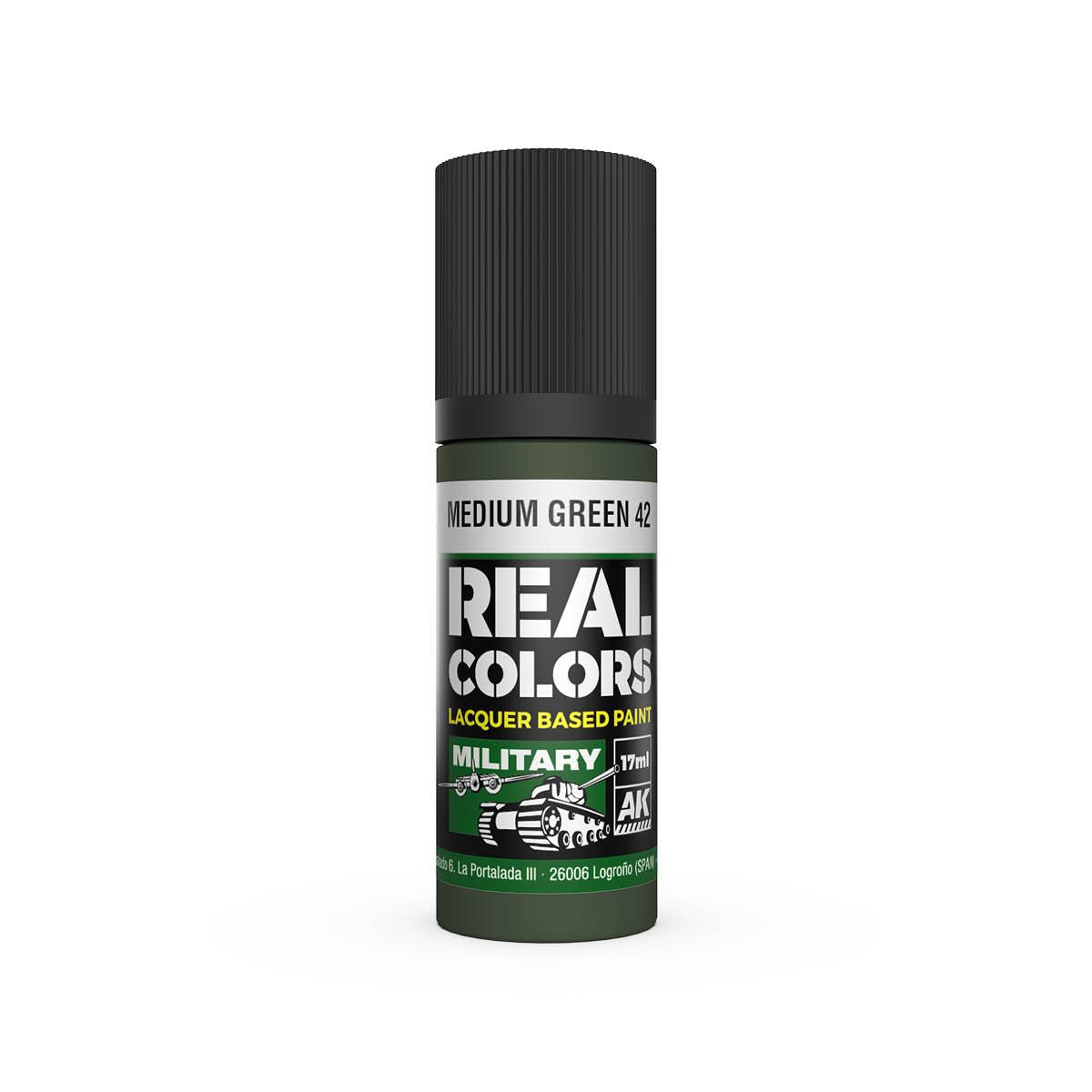 AK Interactive REAL COLORS Medium Green 42 17 ml.