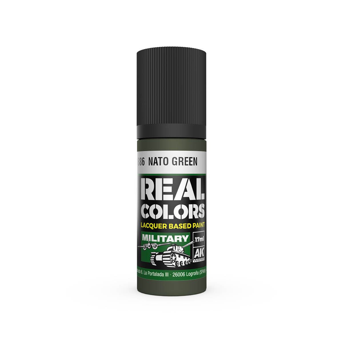 AK Interactive REAL COLORS Nato Green 17 ml.