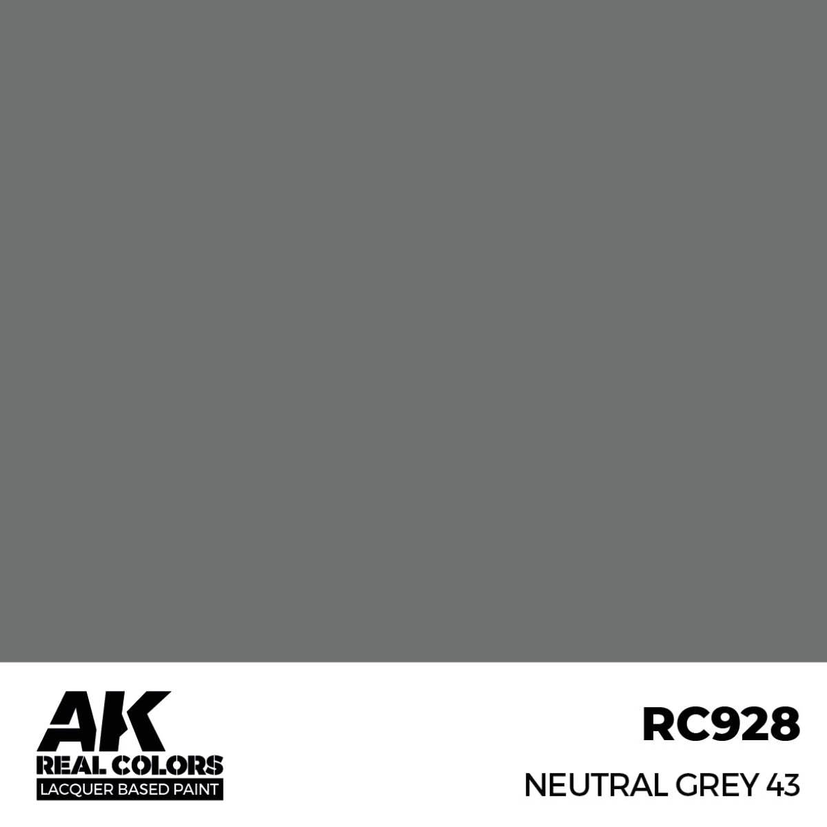 AK Interactive REAL COLORS Neutral Grey 43 17 ml.