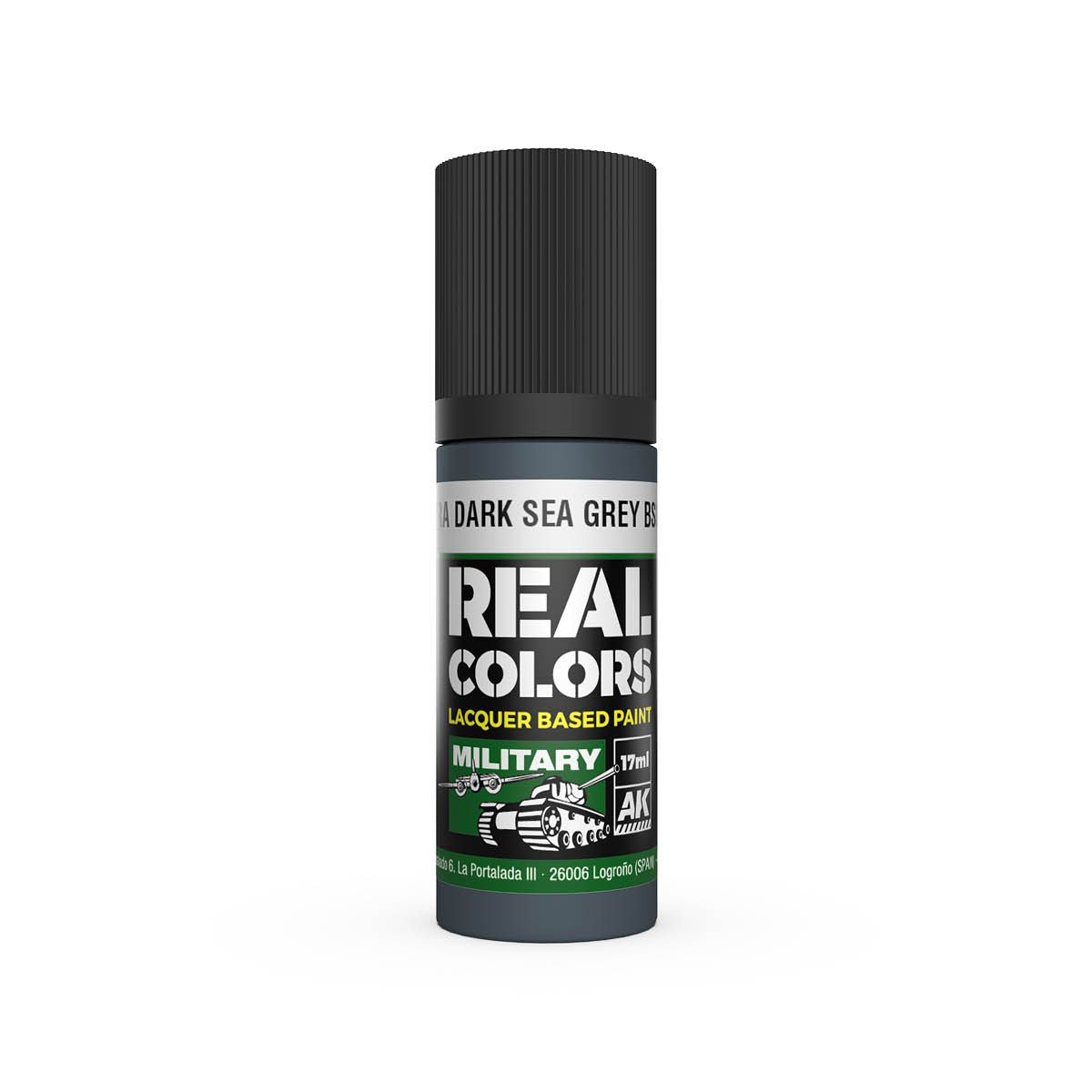 AK Interactive REAL COLORS Raf Extra Dark Sea Grey Bs381C/640 17 ml.