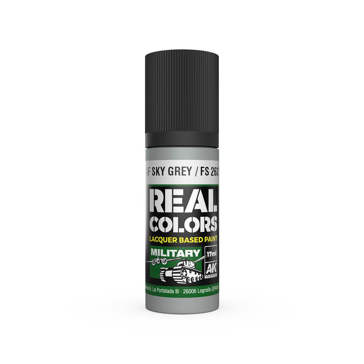 AK Interactive REAL COLORS Raf Sky Grey 17 ml.
