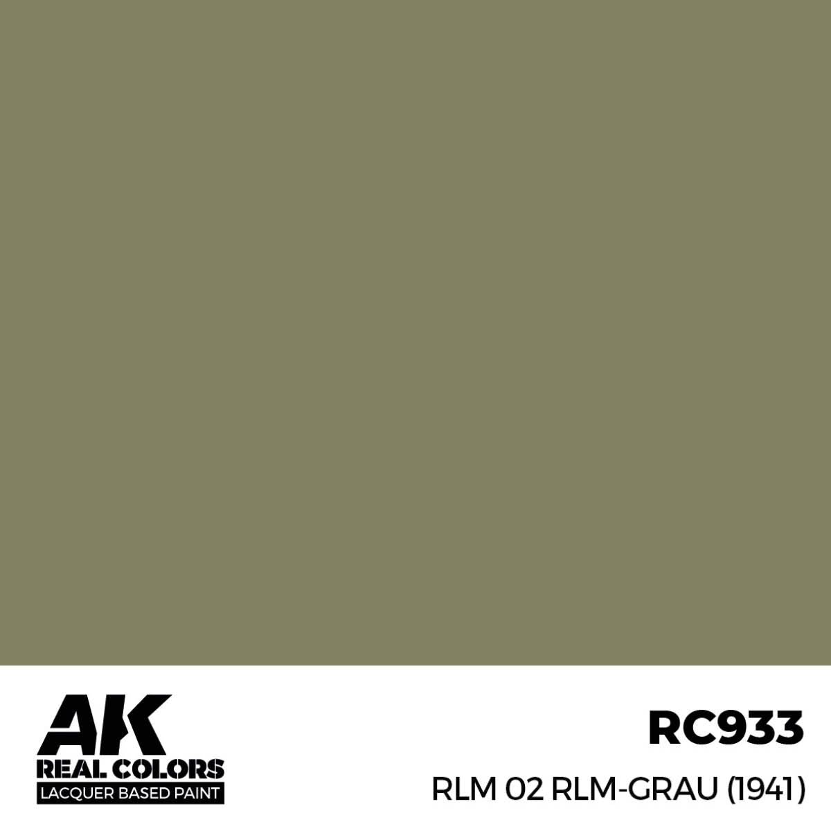 AK Interactive REAL COLORS Rlm 02 Rlm-Grau (1941) 17 ml.