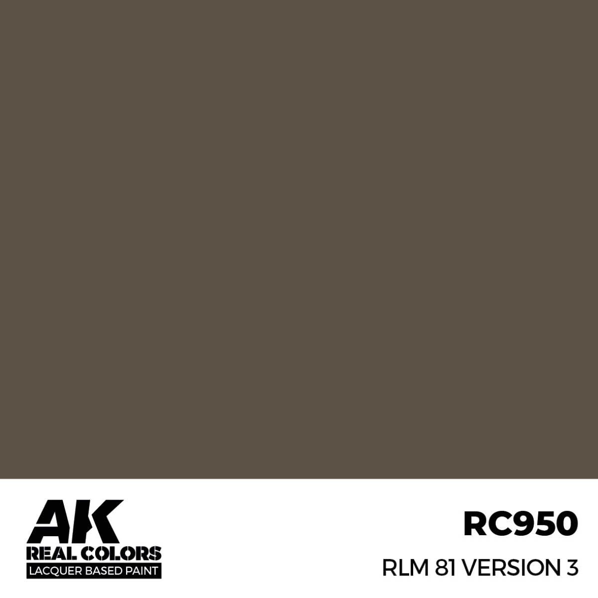 AK Interactive REAL COLORS Rlm 81 Version 3 17 ml.