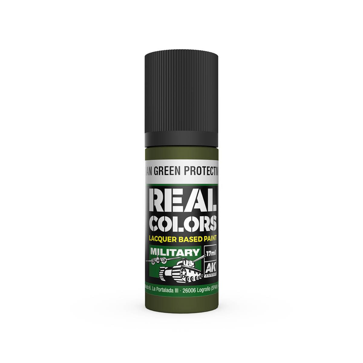 AK Interactive REAL COLORS Russian Green Protective 4Bo 17 ml.