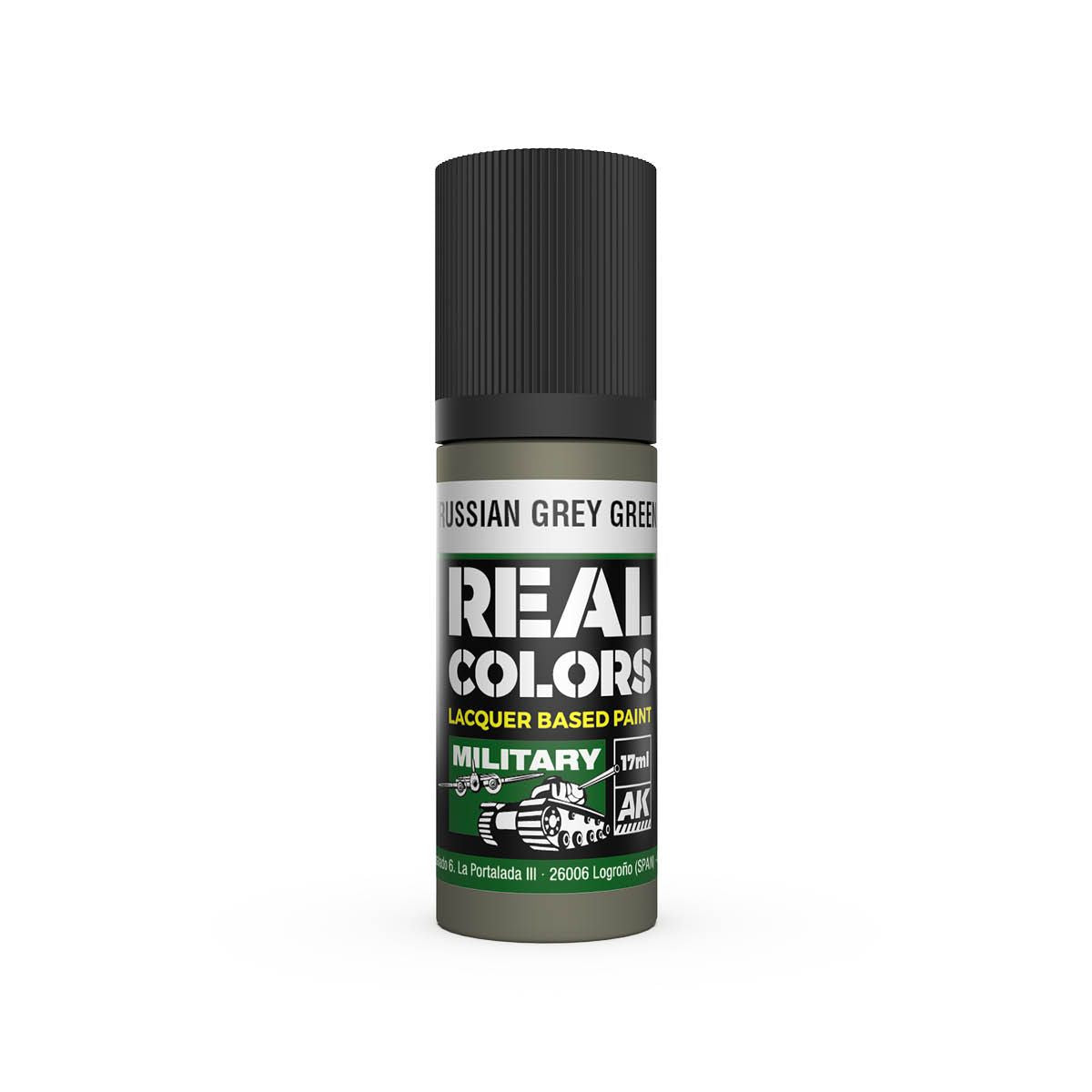 AK Interactive REAL COLORS Russian Grey Green 17 ml.
