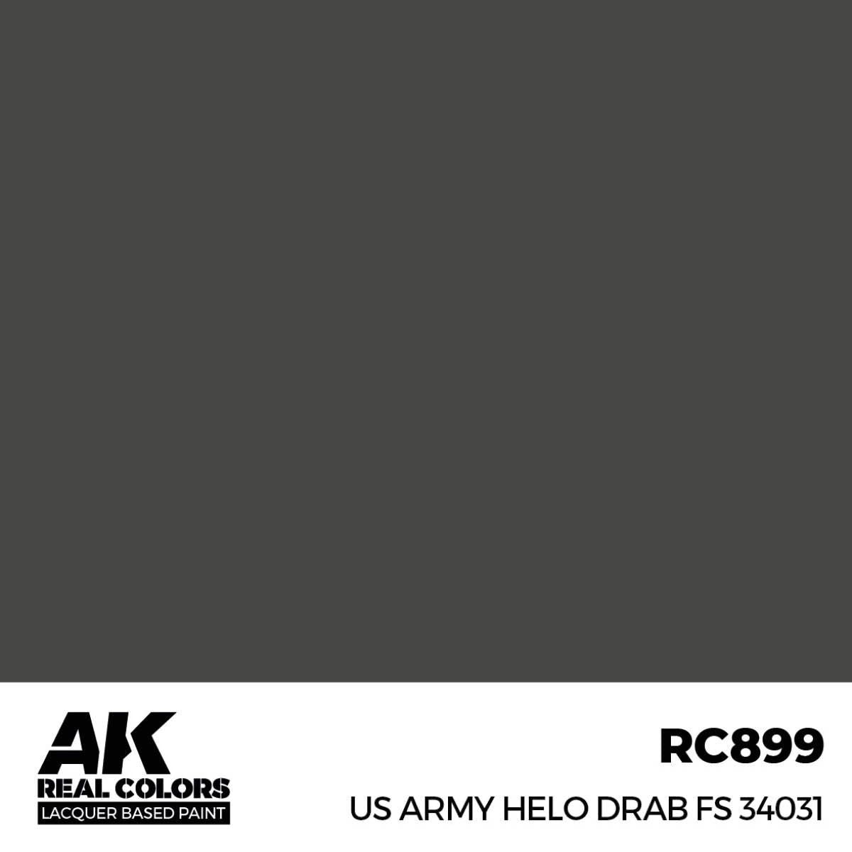 AK Interactive REAL COLORS Us Army Helo Drab Fs 34031 17 ml.