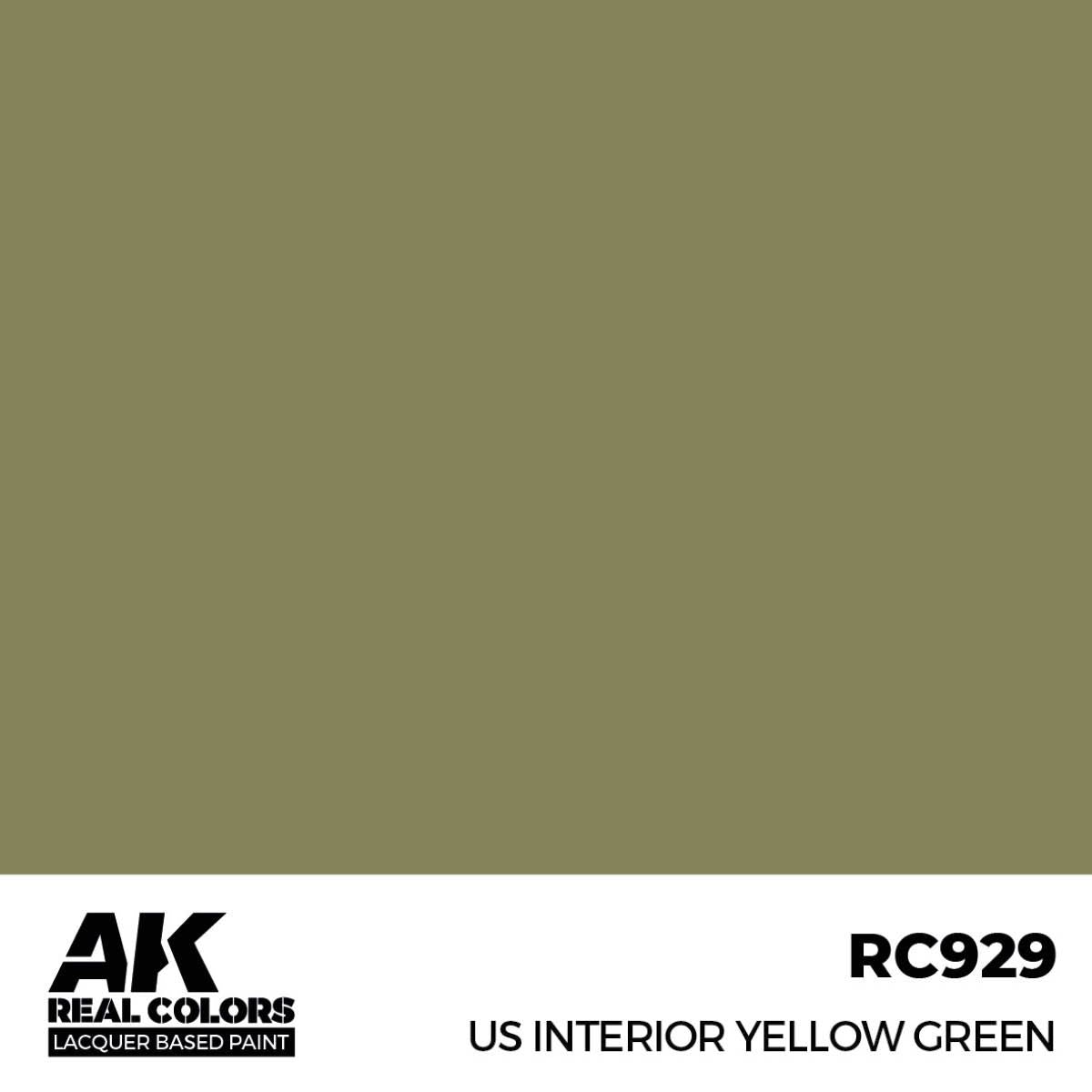 AK Interactive REAL COLORS Us Interior Yellow Green 17 ml.