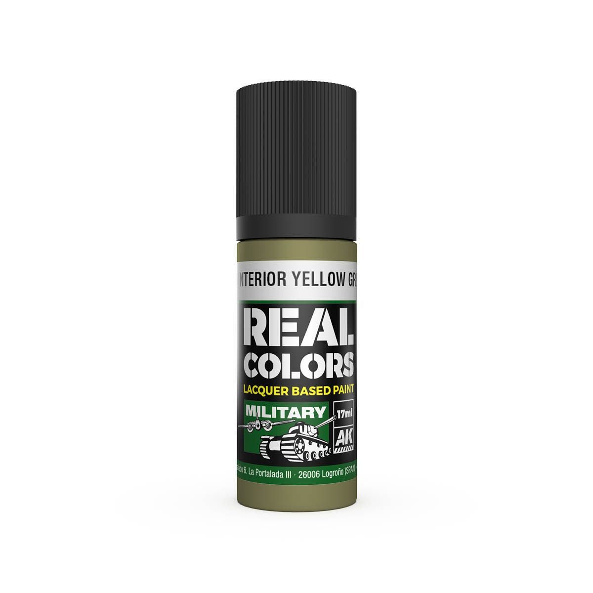 AK Interactive REAL COLORS Us Interior Yellow Green 17 ml.
