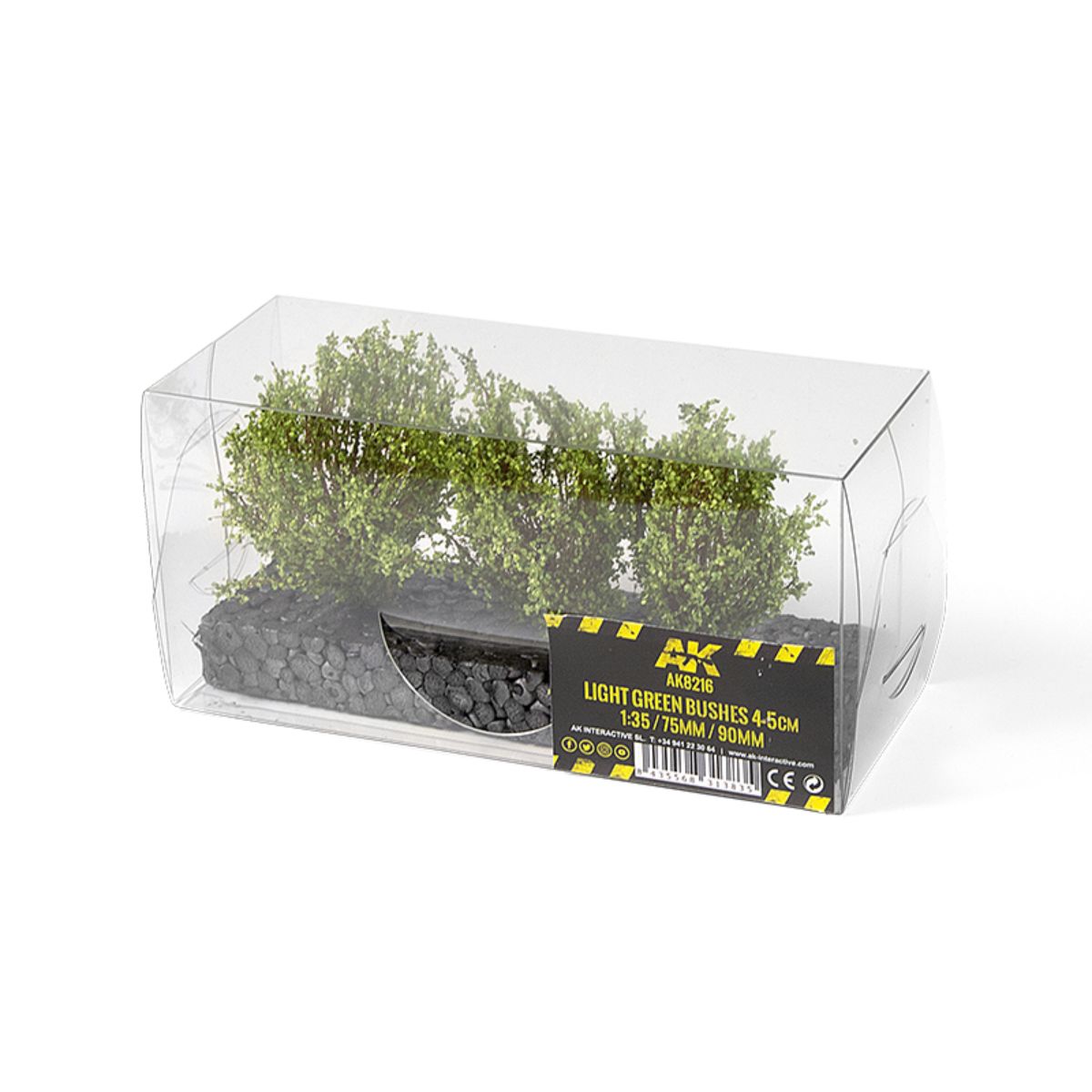 AK Interactive Vegetation LIGHT GREEN BUSHES 4-6CM