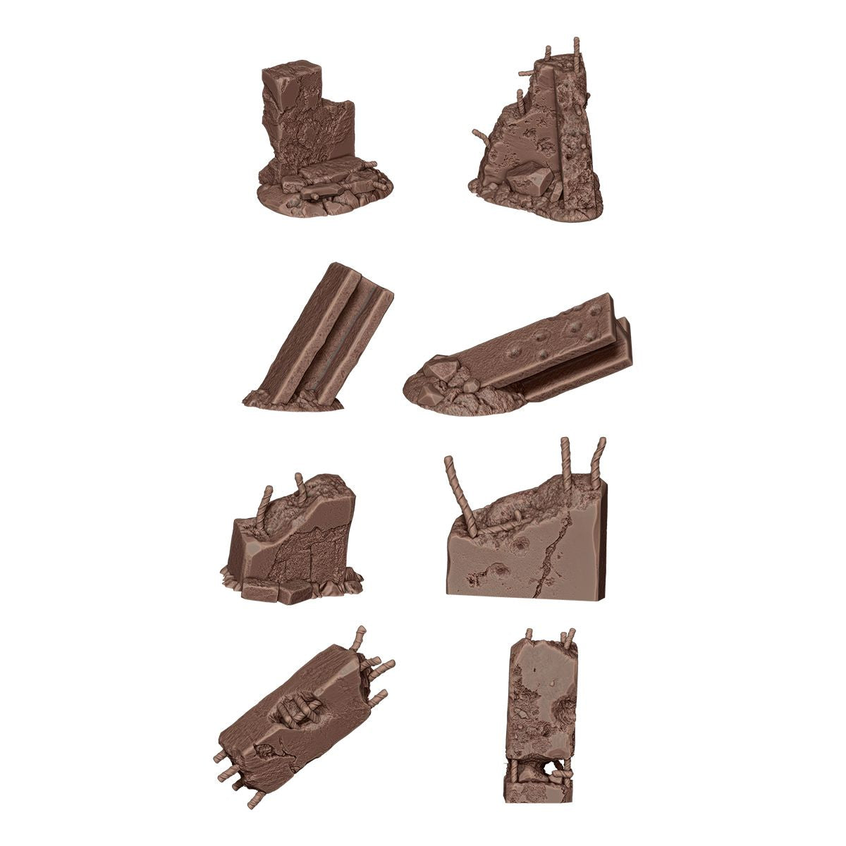 AK Interactive WARGAME SCENERY CONCRETE RUINS