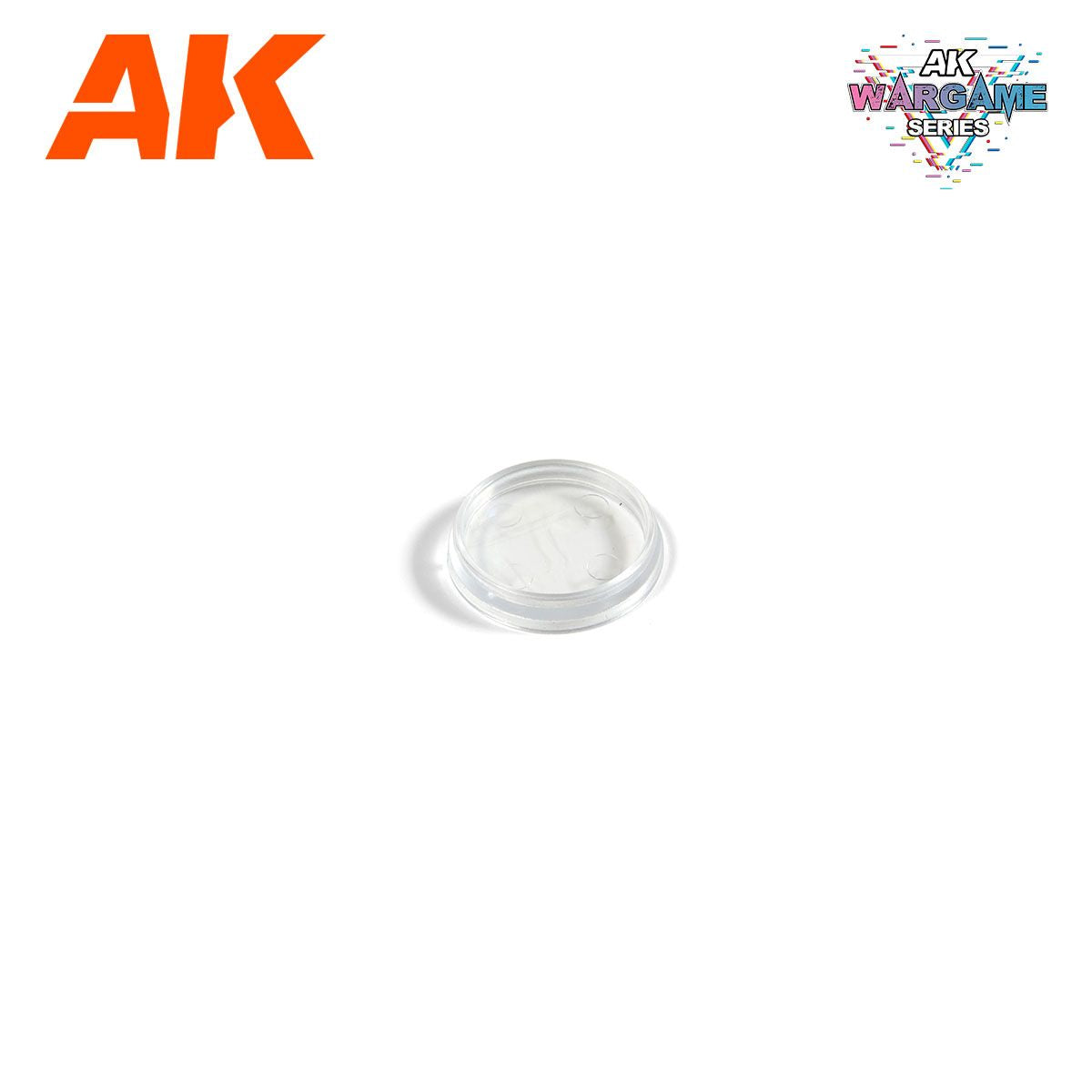 AK Interactive Wargame Plastic Bases CLEAR HOLLOW BASE 25mm - 10 units