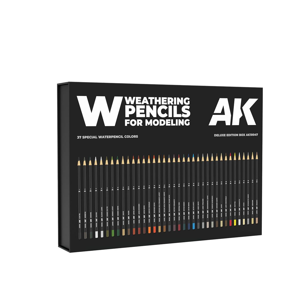 AK Interactive Weathering Pencils Deluxe Edition Box (37 Waterpencil Colors)
