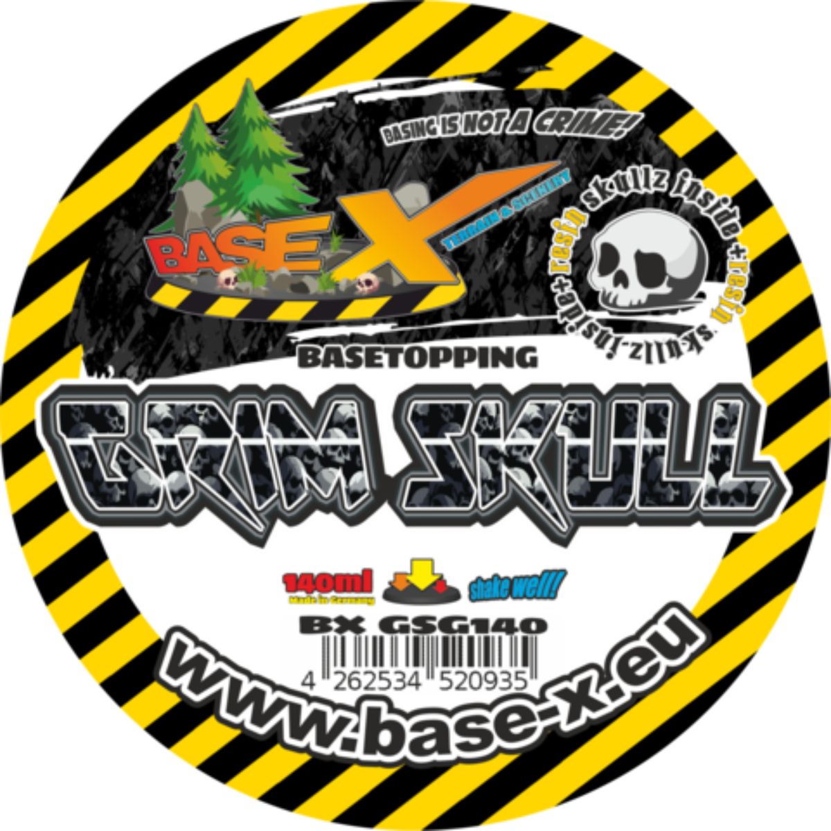 Basetopping GRIM SKULL (140ml) resin skullz