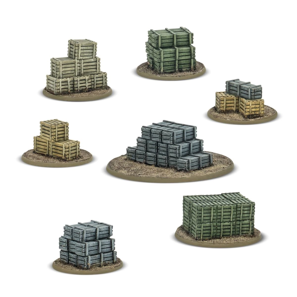 Bolt Action Crates And Boxes Objective Marker Set