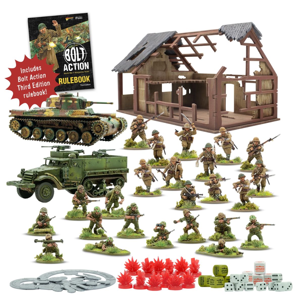 Bolt Action Starter Set–Island Assault! Third Edition Deutsch