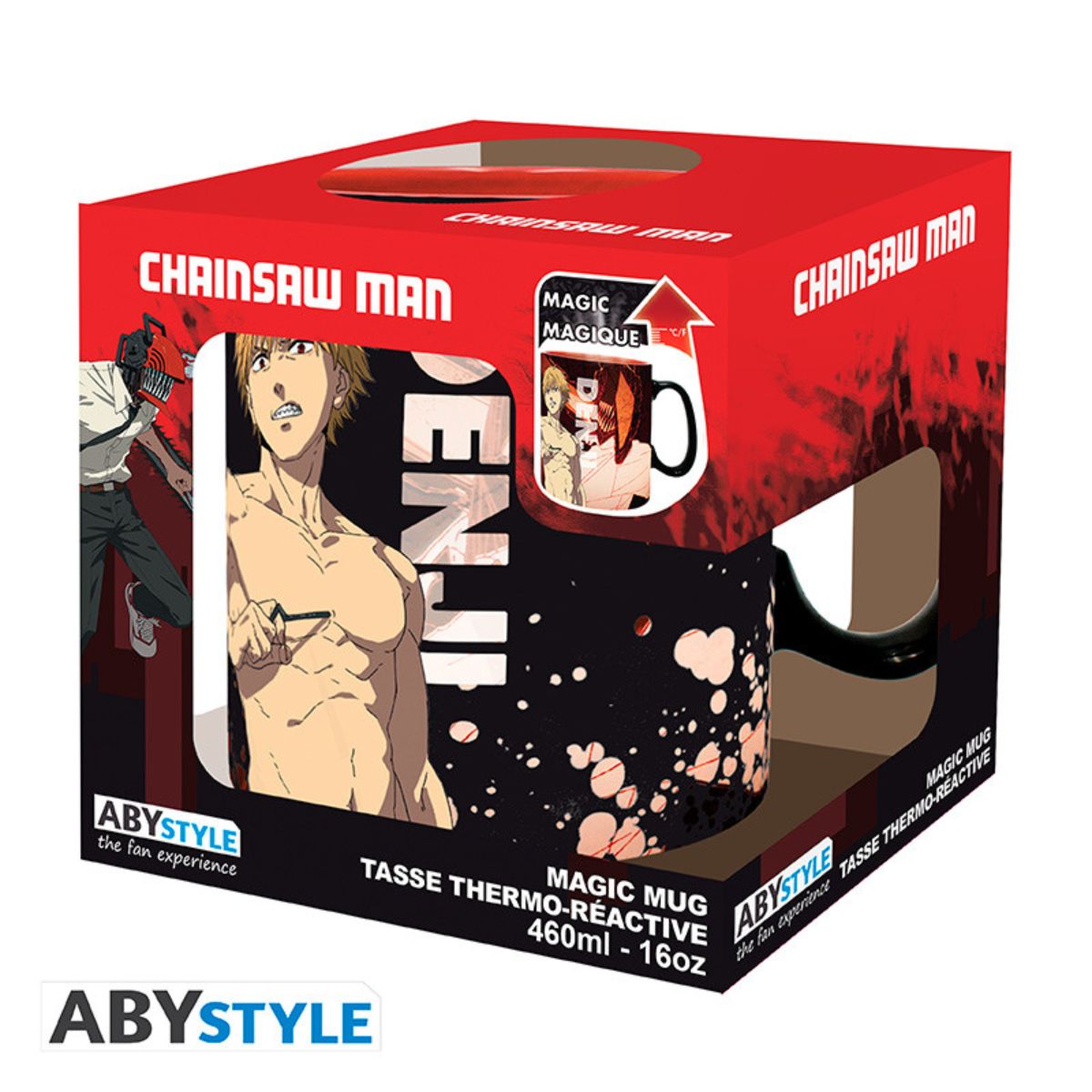 Chainsaw Man Tasse Heat Change 460ml Denji & Aki