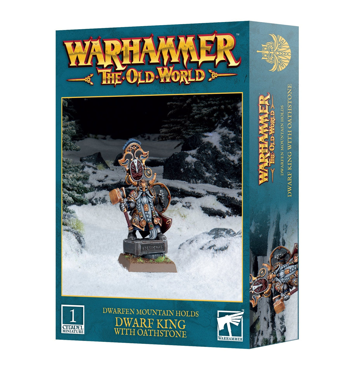 Warhammer The Old World Dwarfen Mountain Holds Dwarf King with Oathstone
