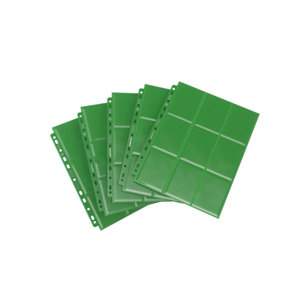 Gamegenic 18-Pocket Pages Side-Loading Grün