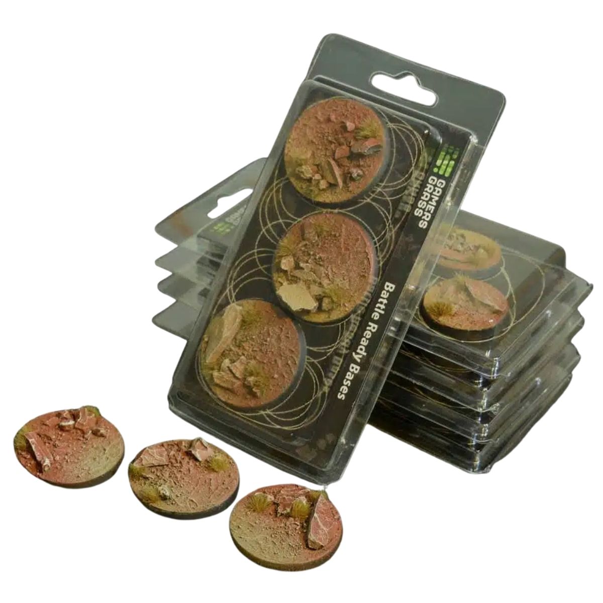 Gamers Grass Badlands Bases, Round 50mm (x3)