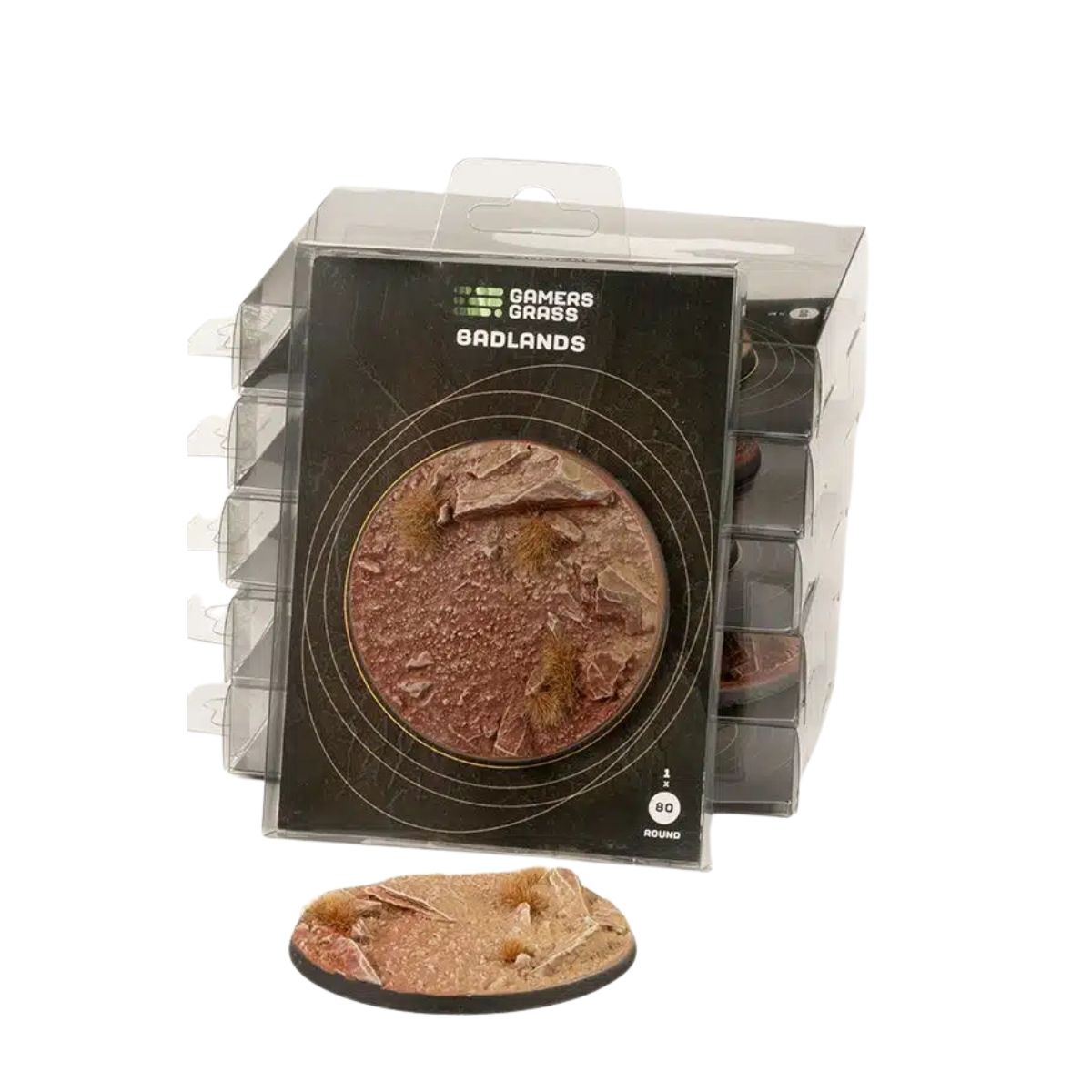 Gamers Grass Badlands Bases, Round 80mm (x1)