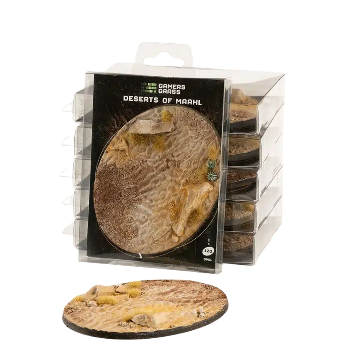 Gamers Grass Deserts of Maahl Bases, Oval 120mm (x1)