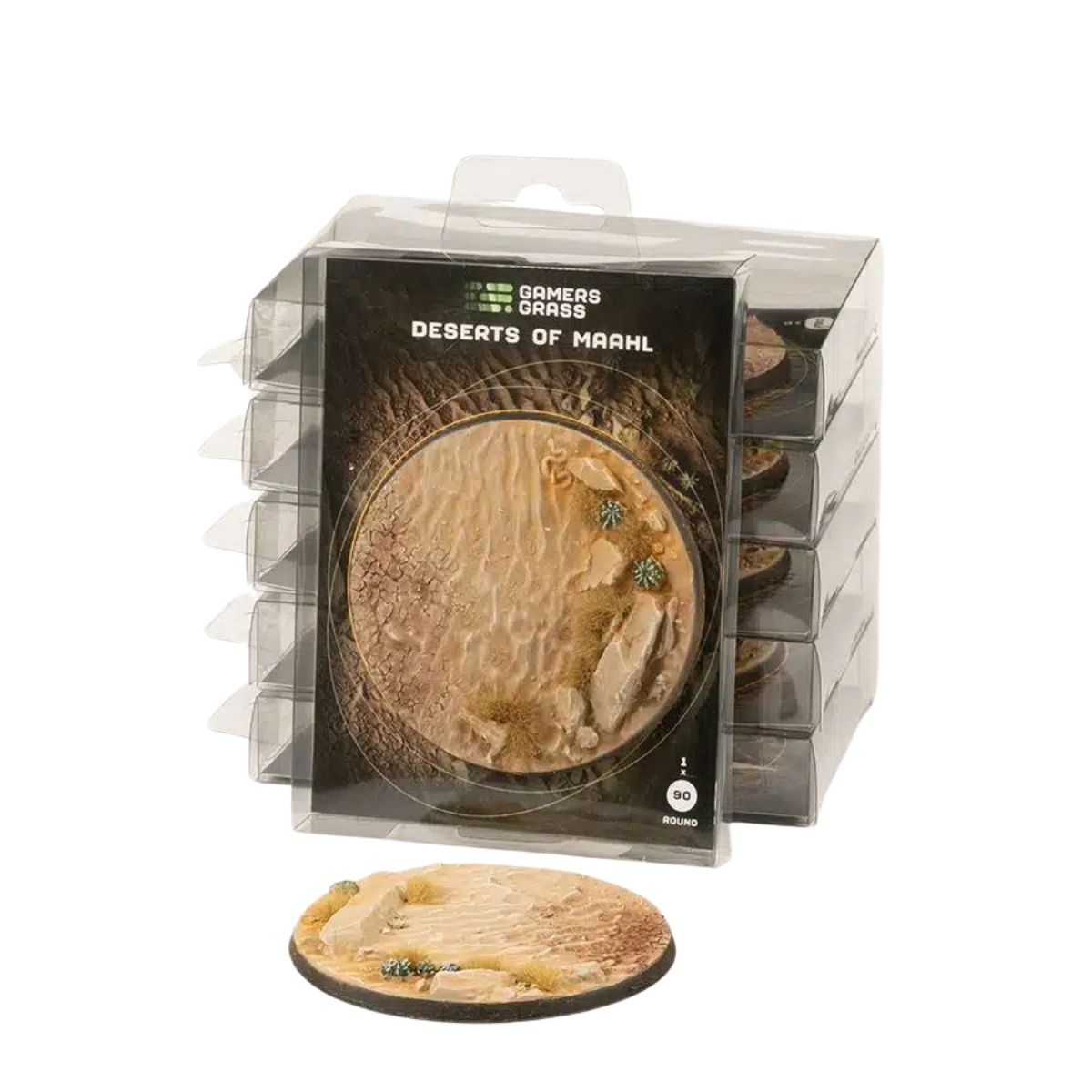 Gamers Grass Deserts of Maahl Bases, Round 90mm (x1)