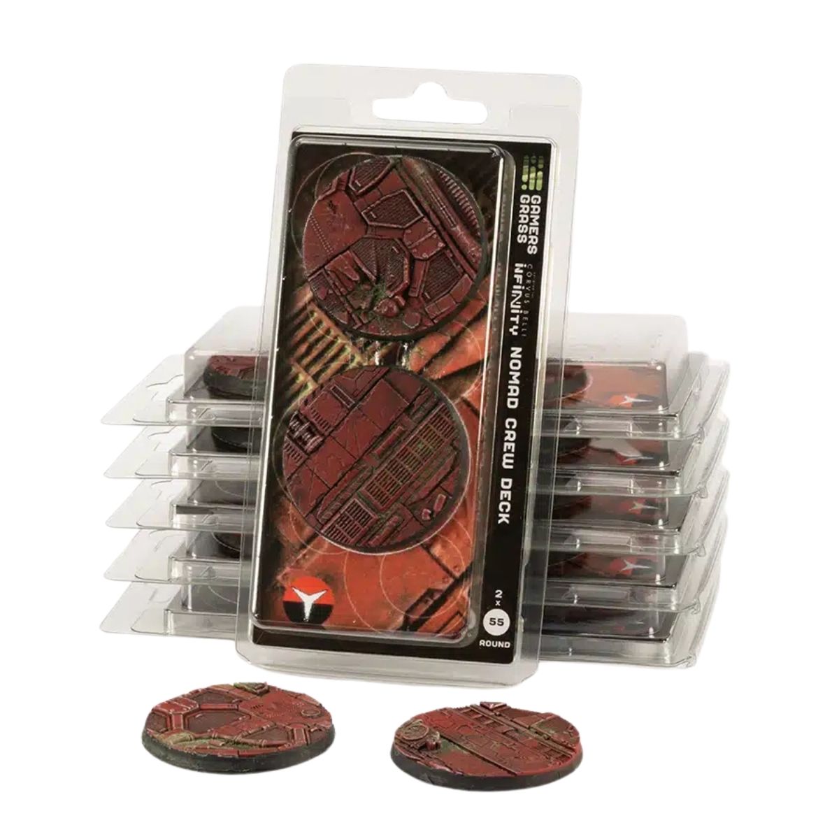 Gamers Grass Nomad Crew Deck Bases, Round 55mm (x2)