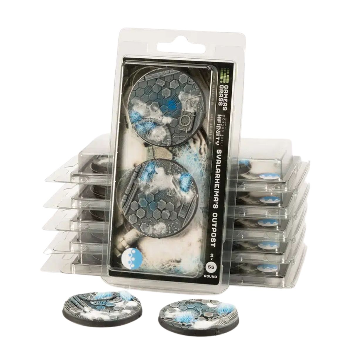 Gamers Grass Svalarheima’s Outpost Bases, Round 55mm (x2)