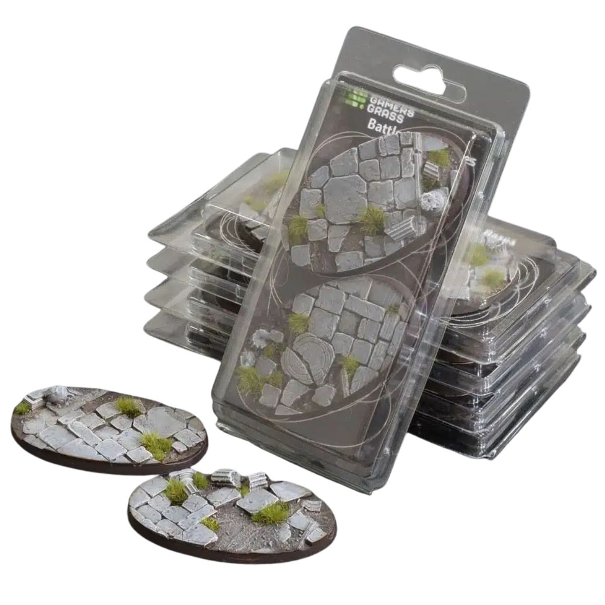 Gamers Grass Temple Bases, Oval 90mm (x2)