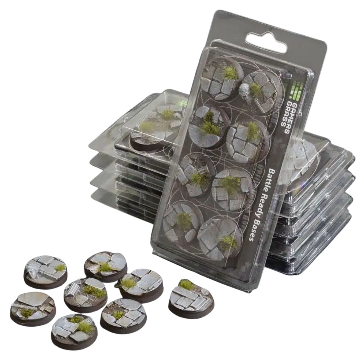 Gamers Grass Temple Bases, Round 32mm (x8)