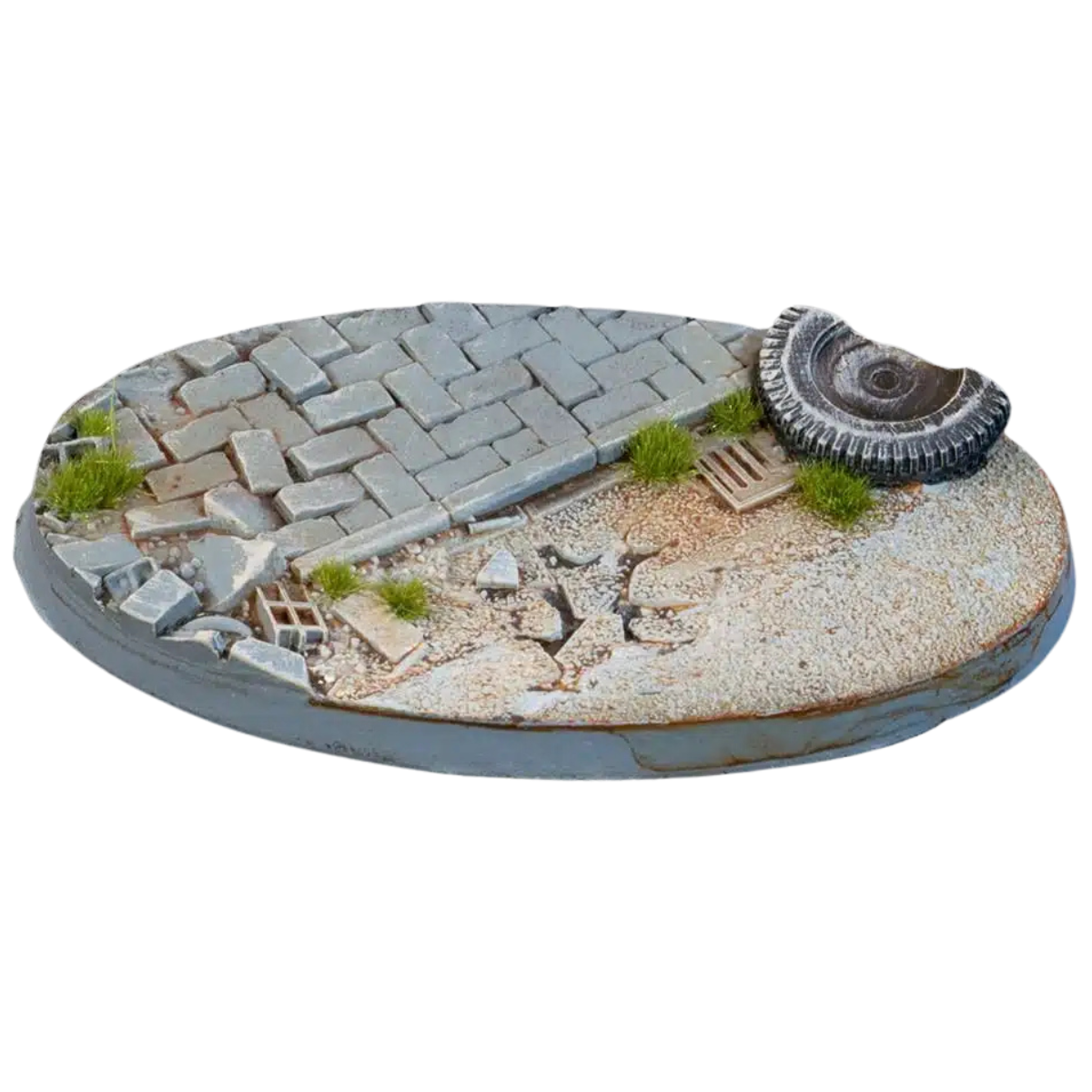 Gamers Grass Urban Warfare Bases, Oval 75mm (x3)