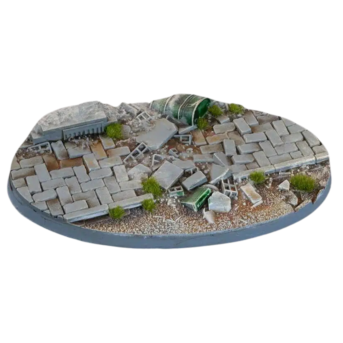 Gamers Grass Urban Warfare Bases, Oval 90mm (x2)