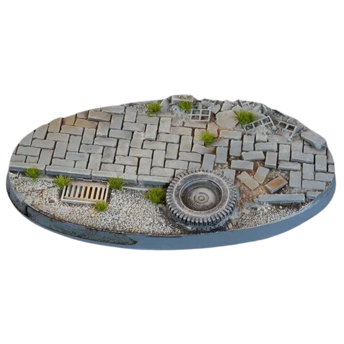 Gamers Grass Urban Warfare Bases, Oval 90mm (x2)
