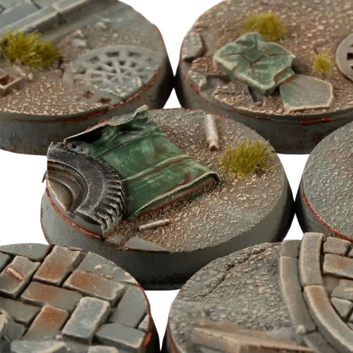 Gamers Grass Urban Warfare Bases, Round 28mm (x8)