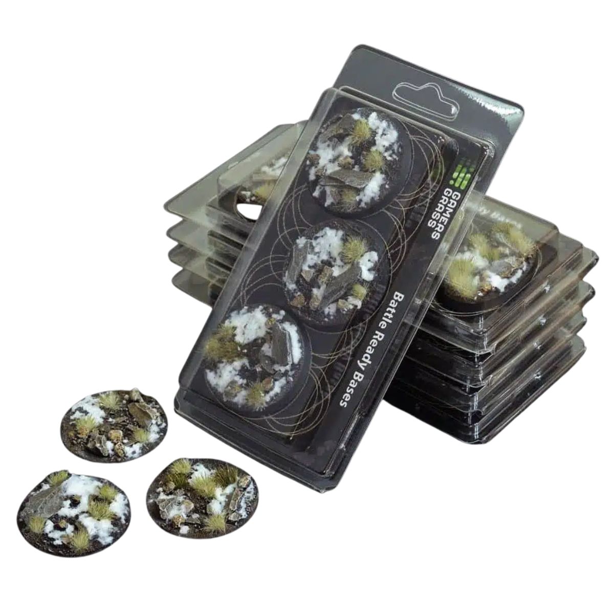 Gamers Grass Winter Bases, Round 50mm (x3)