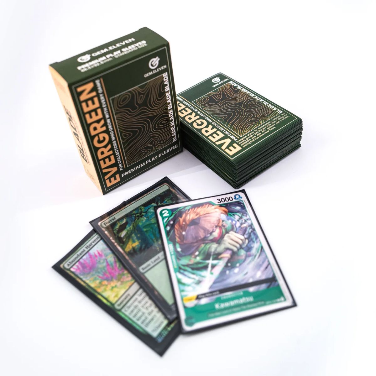 Gem.Eleven Blade Evergreen Sleeves 100 Sleeves