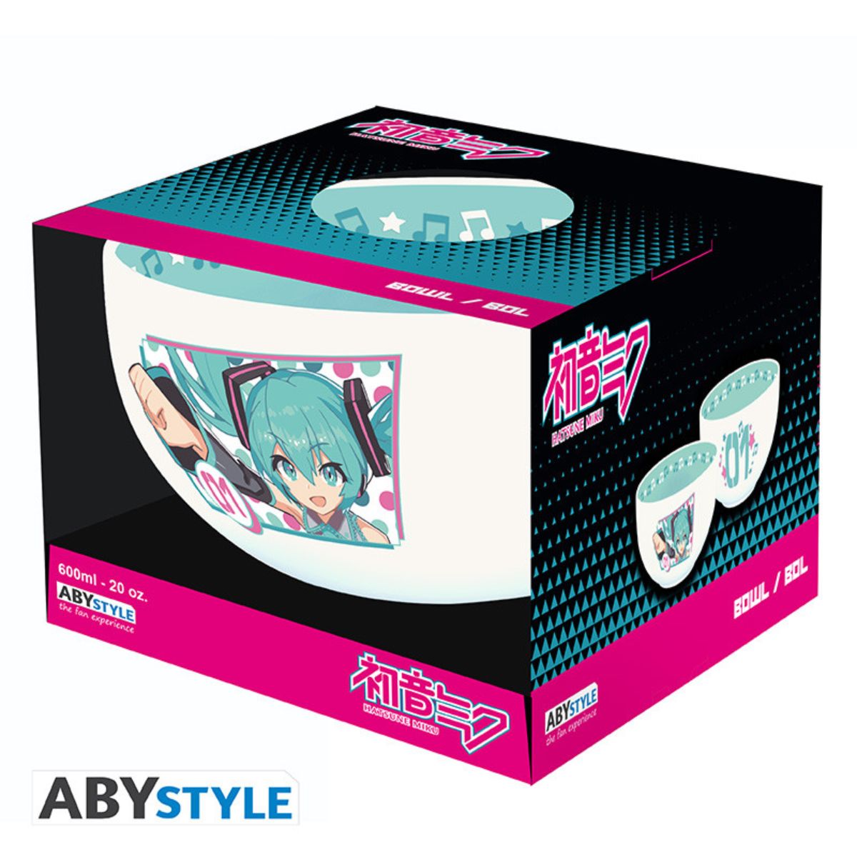 Hatsune Miku Bowl 600 ml "Hatsune Miku" Cardboard Pkg