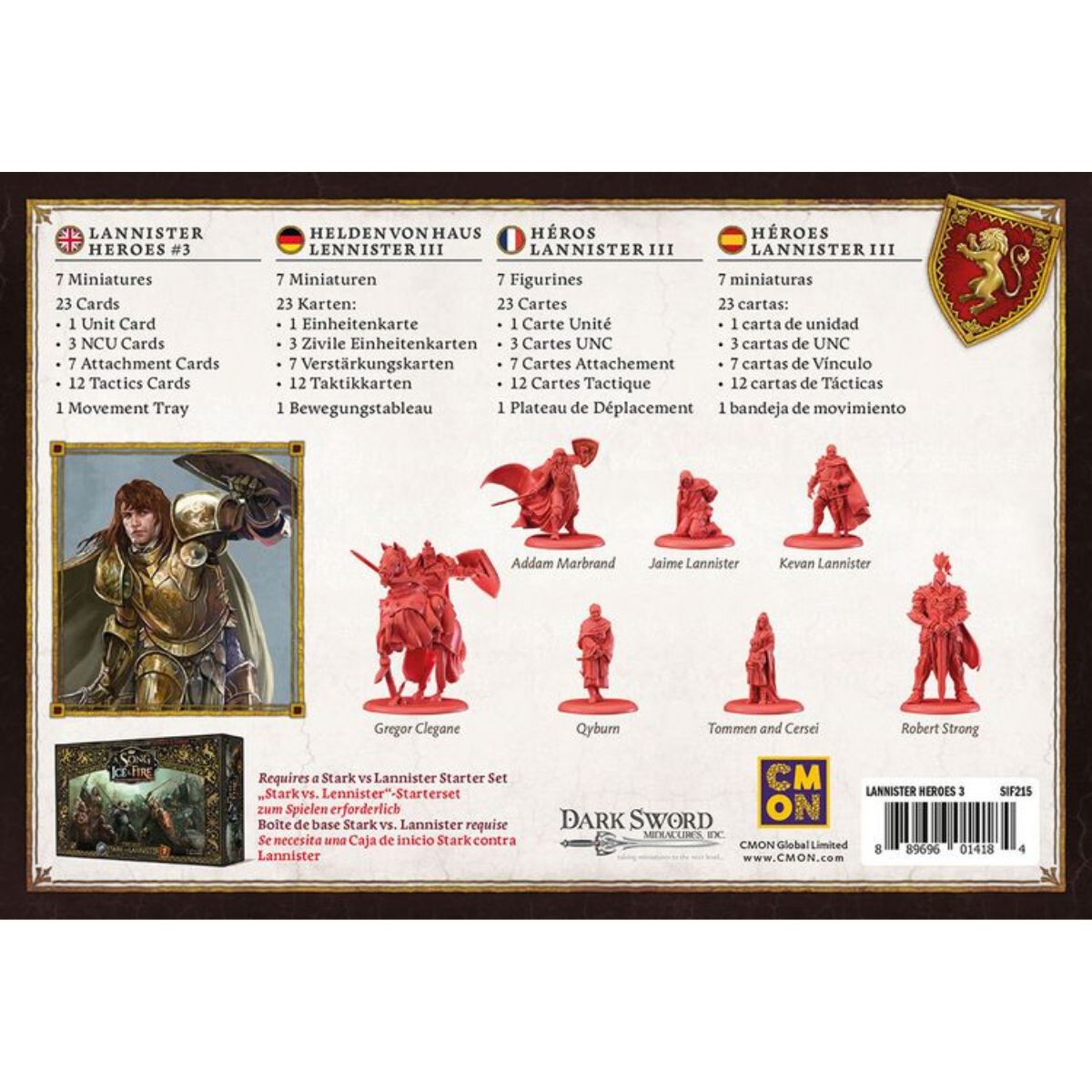 Song of Ice & Fire - Lannister Heroes 3 (Helden von Haus Lennister III)