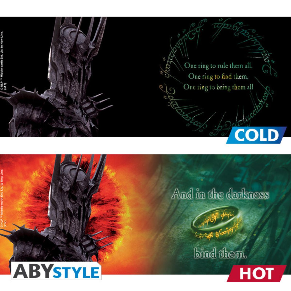 Lord Of The Rings Mug Heat Change 460 ml Sauron-Cardboard  V2