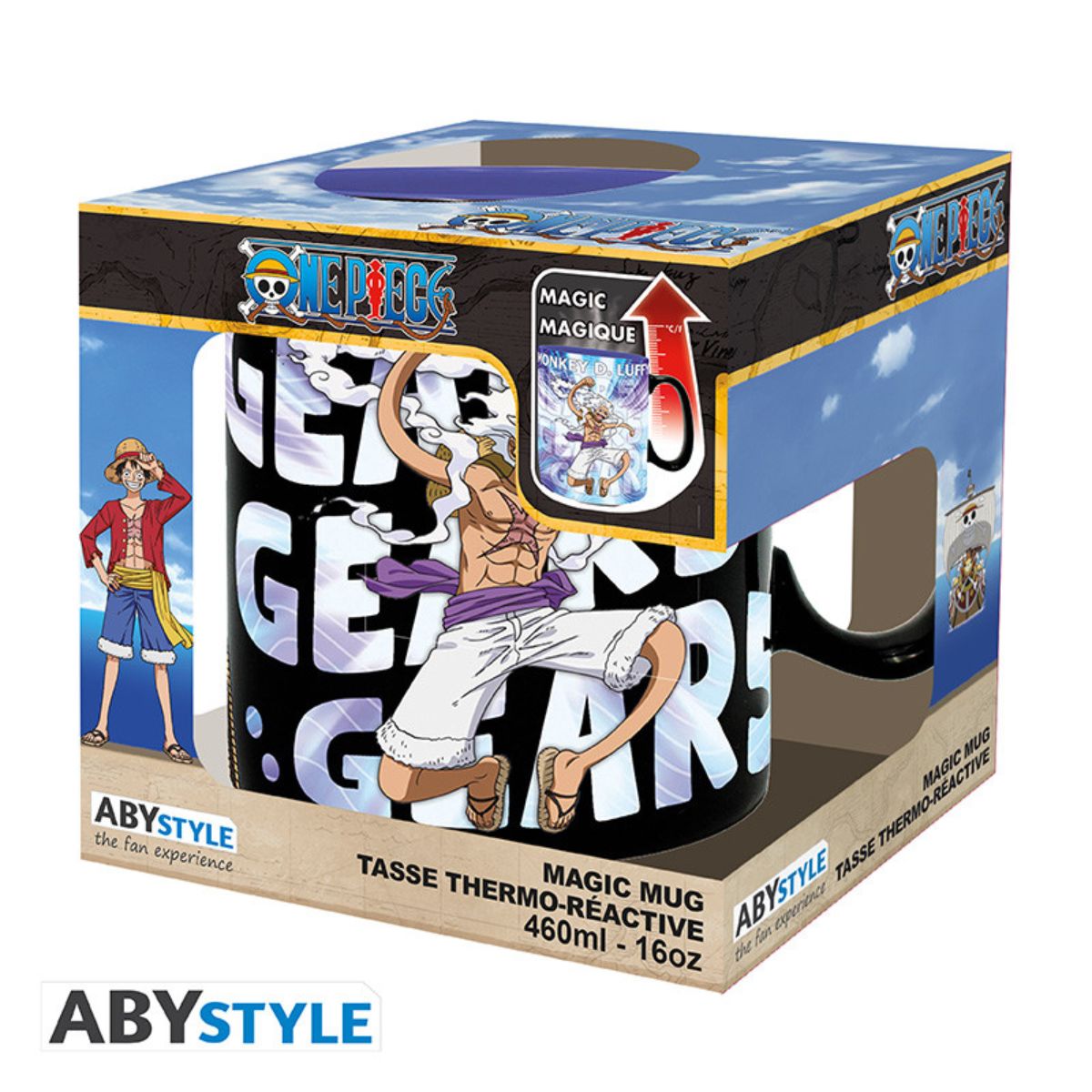 One Piece Tasse Heat Change 460ml Gear 5Th And Five Elders