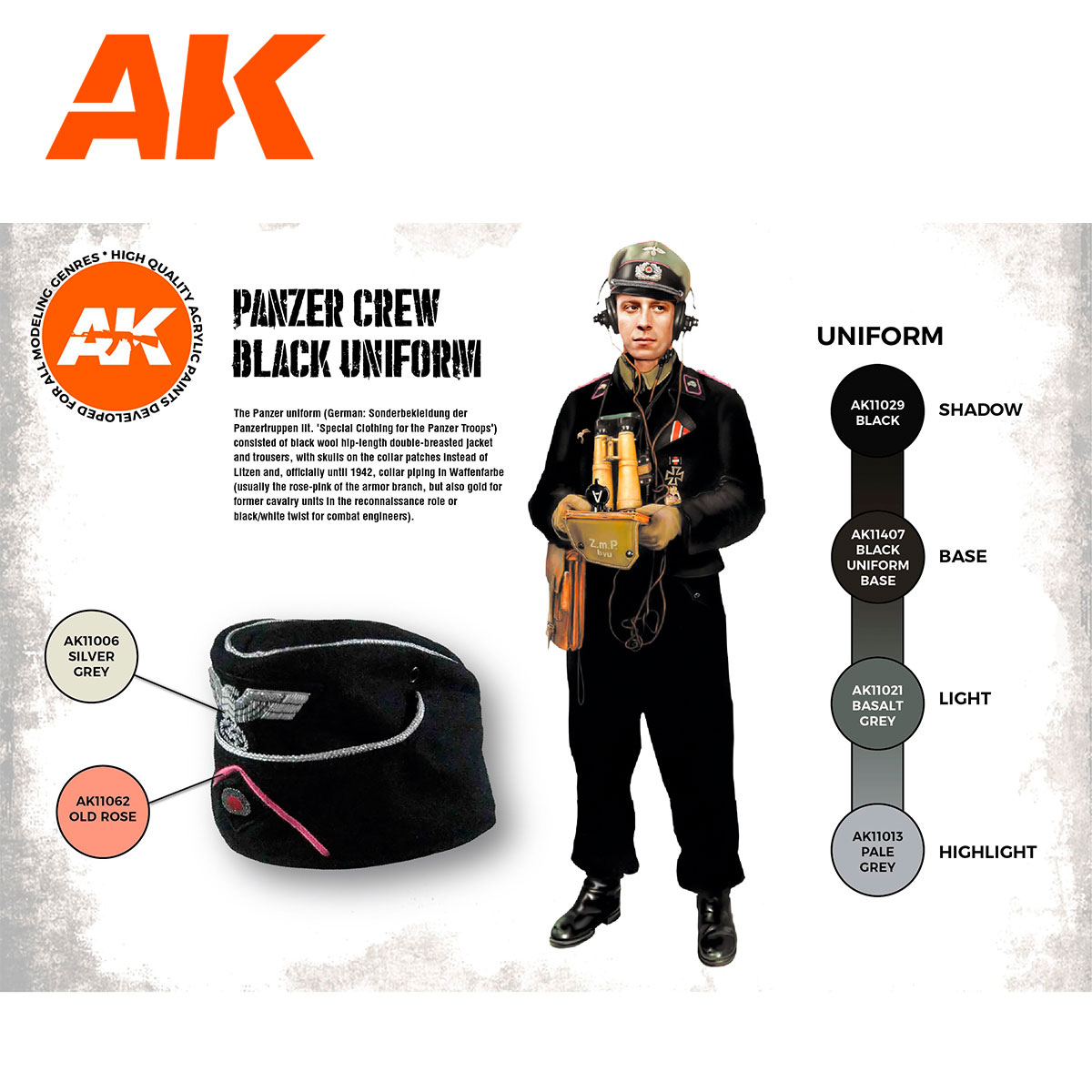 AK Interactive Panzer Crew Black Uniforms Set 3G