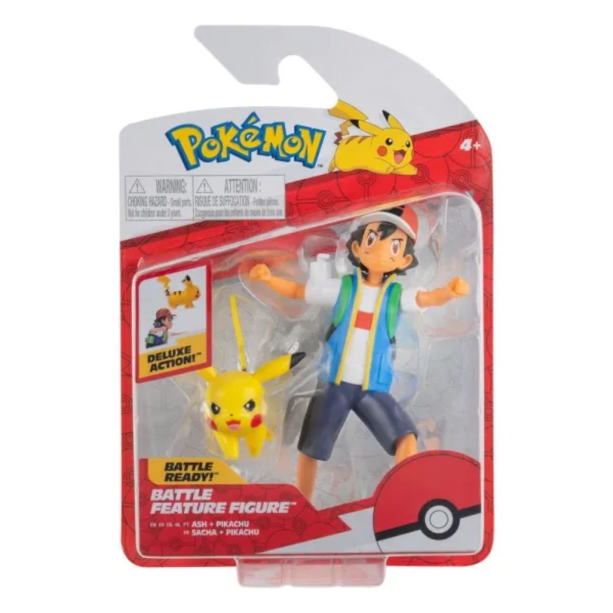 Pokémon Ash & Pikachu 11cm Battle Feature Figure
