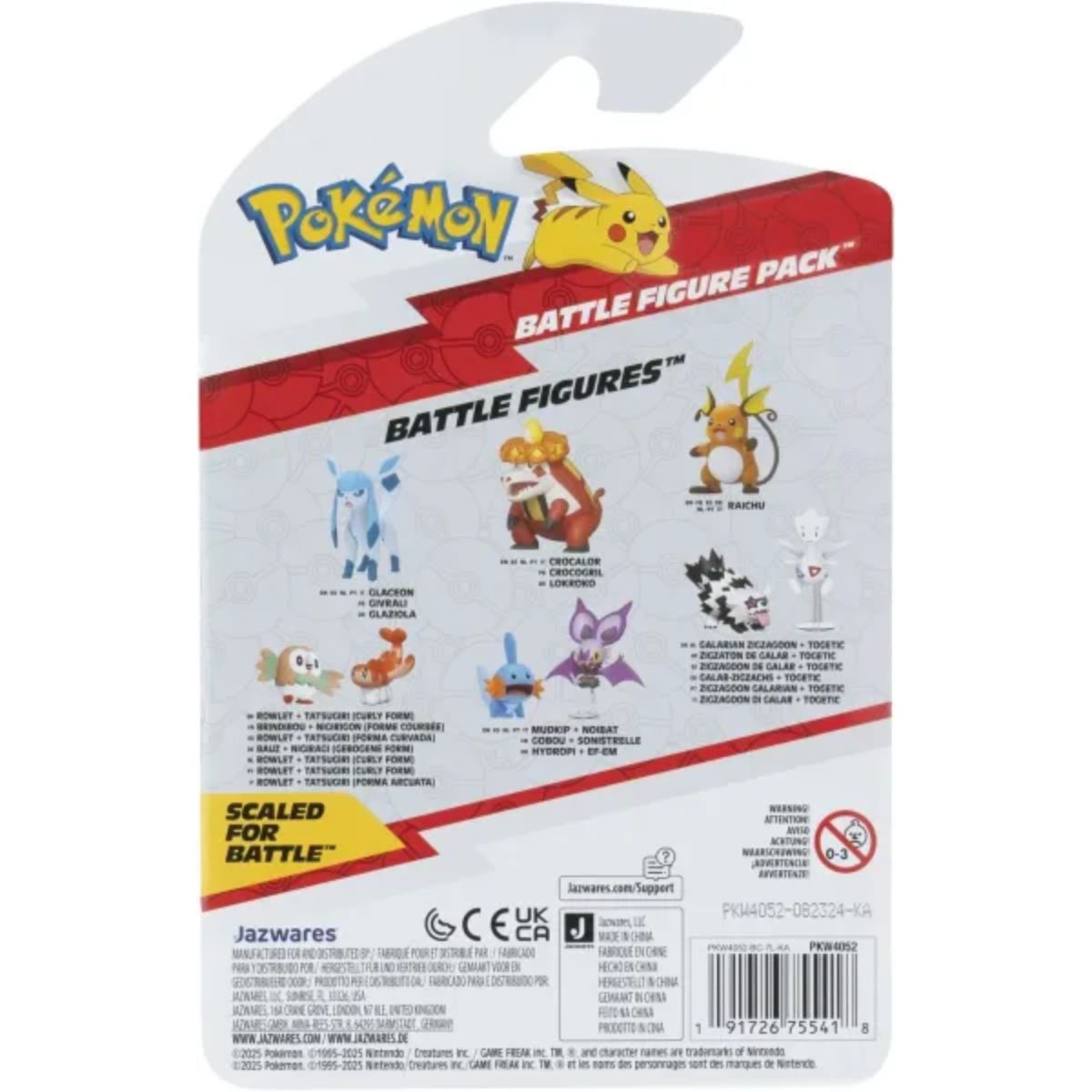 Pokémon Battle Figure 2 Pack Tatsugiri Curly Form & Rowlet